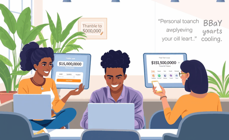A person reviewing financial options for personal loans.