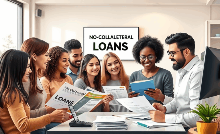 A person reviewing options for unsecured loans without collateral.