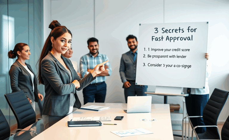 A person reviewing lender secrets for fast loan approval.