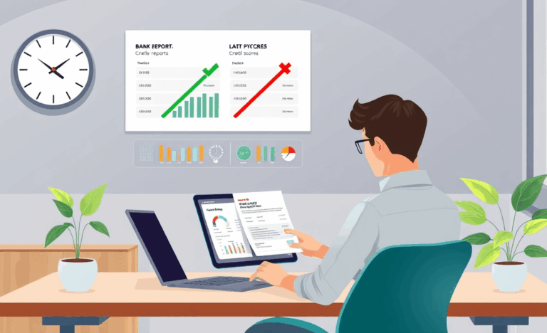 Illustration of Capital Bank's impact on credit score through credit bureau reporting