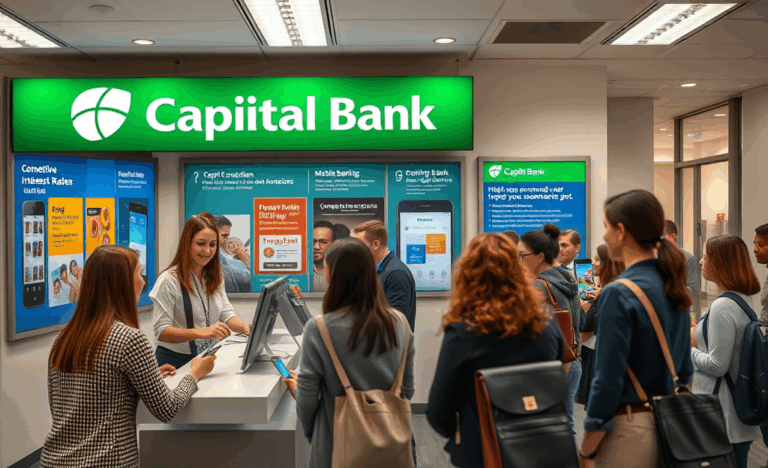 An overview of Capital Bank's services for everyday banking.