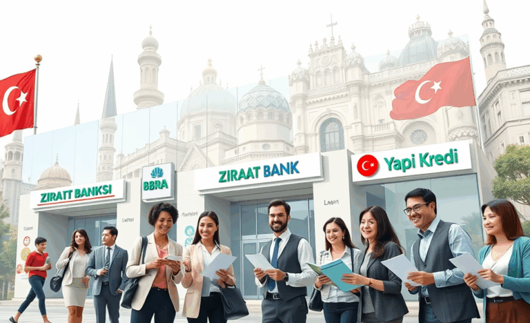 Image showcasing a selection of Turkish banks offering competitive loan options.