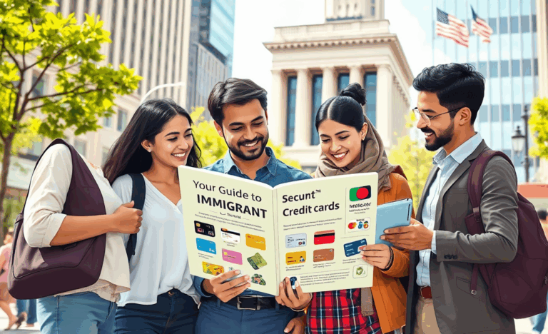 A variety of credit cards suitable for immigrants seeking to build credit in the U.S.